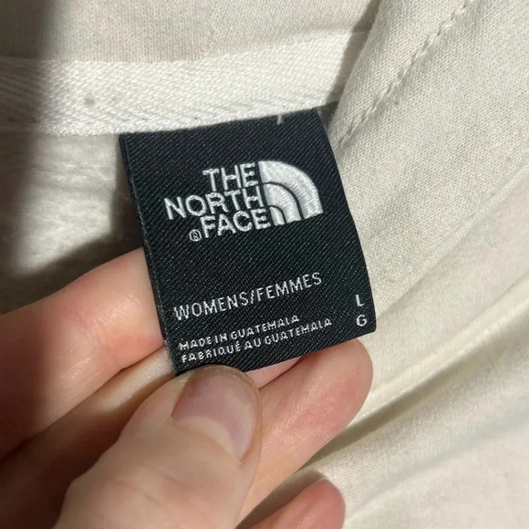 THE NORTH FACE Never Stop Exploring Cropped Hoodie Soft White. Size Large. - Picture 5 of 8